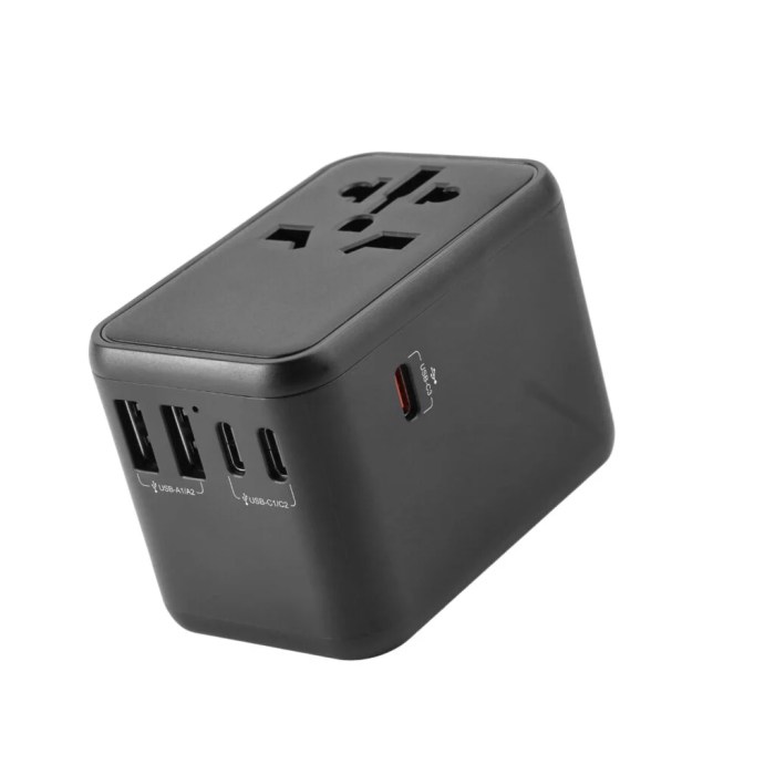 Travel Adapter, Universal Travel Adapter USB Type C, Worldwide Power ...